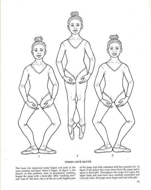 dance ballet positions coloring pages - photo #9