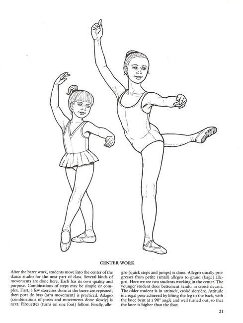 dance ballet positions coloring pages - photo #25