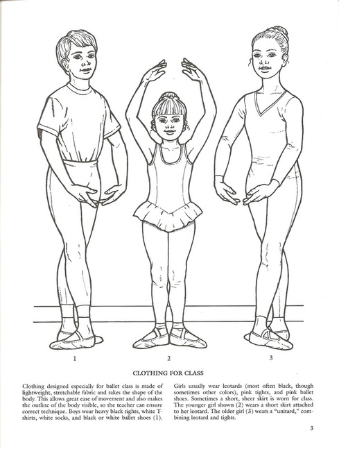 Ballet Class Coloring Pages All About Pointe